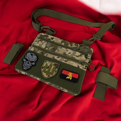 Сумка-кобура піксель камуфляж, тактична чоловіча сумка з тканини кордури AOR-1