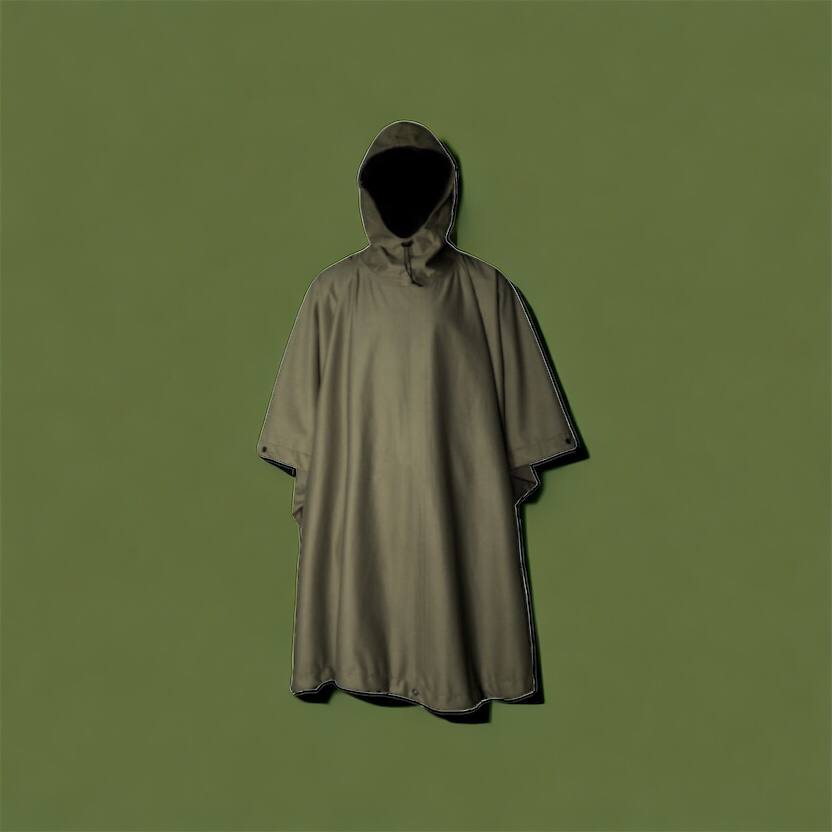 Качественный тактический дождевик - пончо. Военный плащ – накидка от дождя