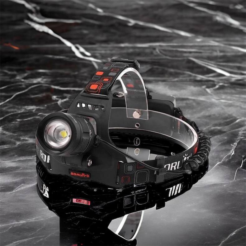 Налобный фонарь Bailong BL-T32-P50, мощный налобный светодиодный фонарик на голову, три режима