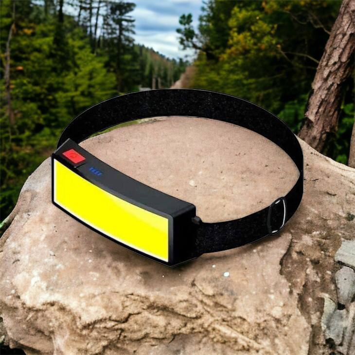 Налобный фонарик яркий рассеивающий для СТО Bailong BL-F007-COB, 3 режима, водостойкий, зарядка от USB