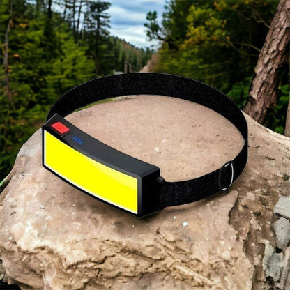 Налобный фонарик яркий рассеивающий для СТО Bailong BL-F007-COB, 3 режима, водостойкий, зарядка от USB