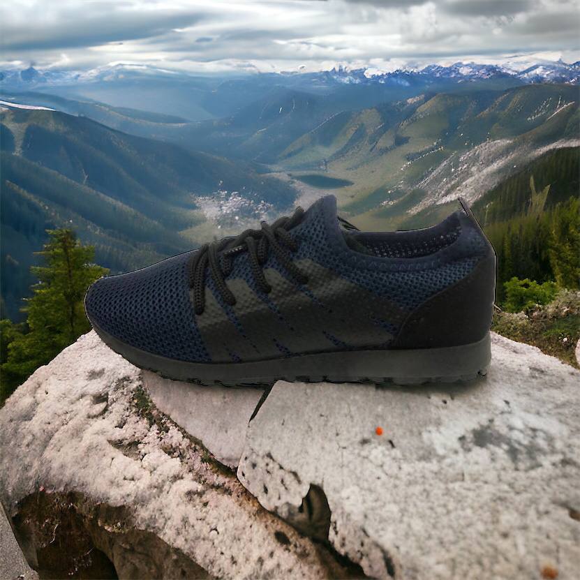 Кроссовки лето сетка мужские 40 размер | Текстильные кроссовки сеткой | Модель 41373. Цвет: синий