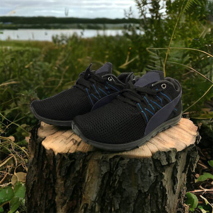 Спортивные кроссовки мужские летние из сетки 40 размер. Летние кроссовки сетка. Модель 24112. Цвет: черный