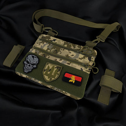 Сумка-кобура піксель камуфляж, тактична чоловіча сумка з тканини кордури AOR-1