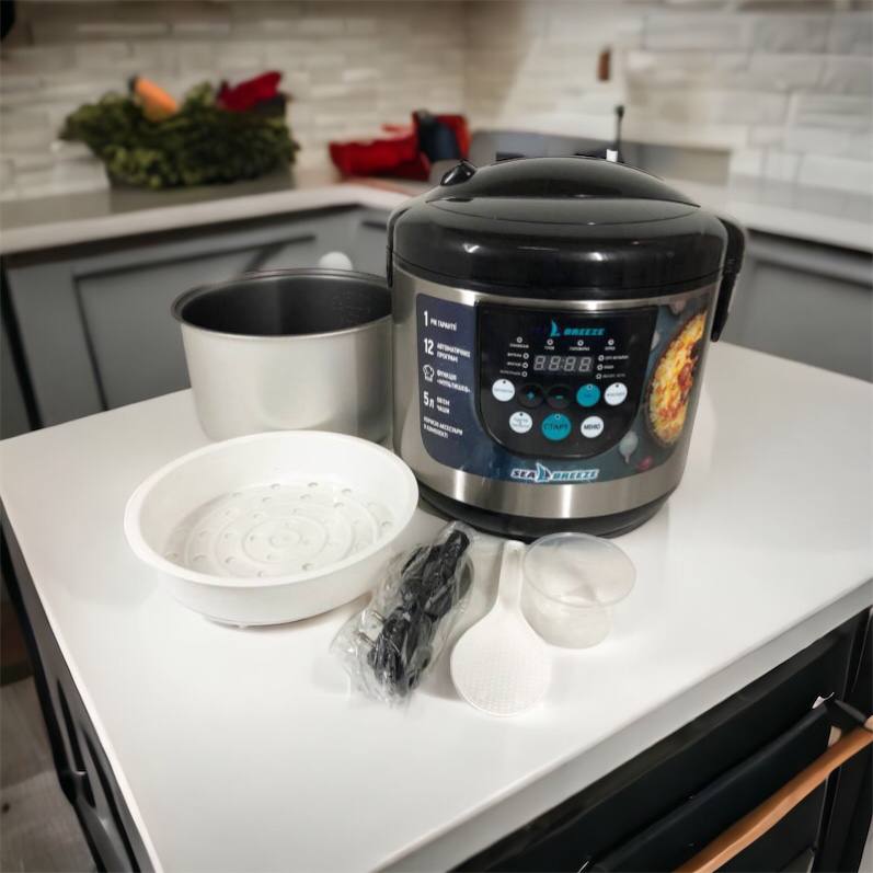 Мультиварка SeaBreeze SB-044 900 Вт, бытовые мультиварки рисоварки, электро скороварка, кашеваркы