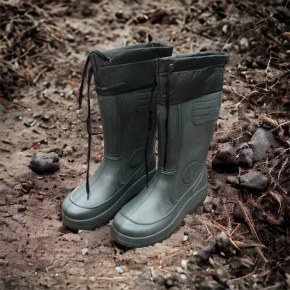 Сапоги мужские резиновые высокие утепленные с подвязкой 44 размер (29 см), сапоги резиновые для рыбалки