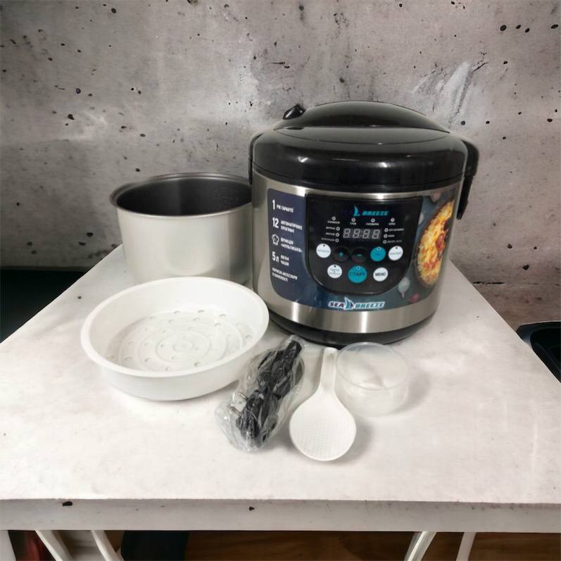 Мультиварка SeaBreeze SB-044 900 Вт, бытовые мультиварки рисоварки, электро скороварка, кашеваркы