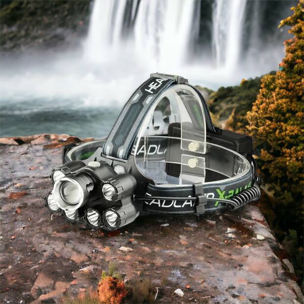 Яркий светодиодный налобный фонарь Bailong Police BL-T78 5 led белый, налобный фонарик с usb зарядкой