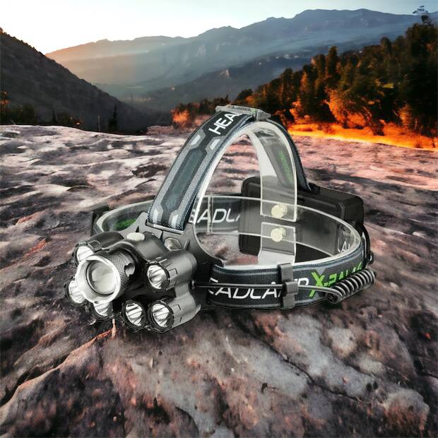 Яркий светодиодный налобный фонарь Bailong Police BL-T78 5 led белый, налобный фонарик с usb зарядкой