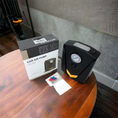 Автомобильный компрессор 12V насос с фонариком, мощный насос для колес автомобиля от прикуривателя