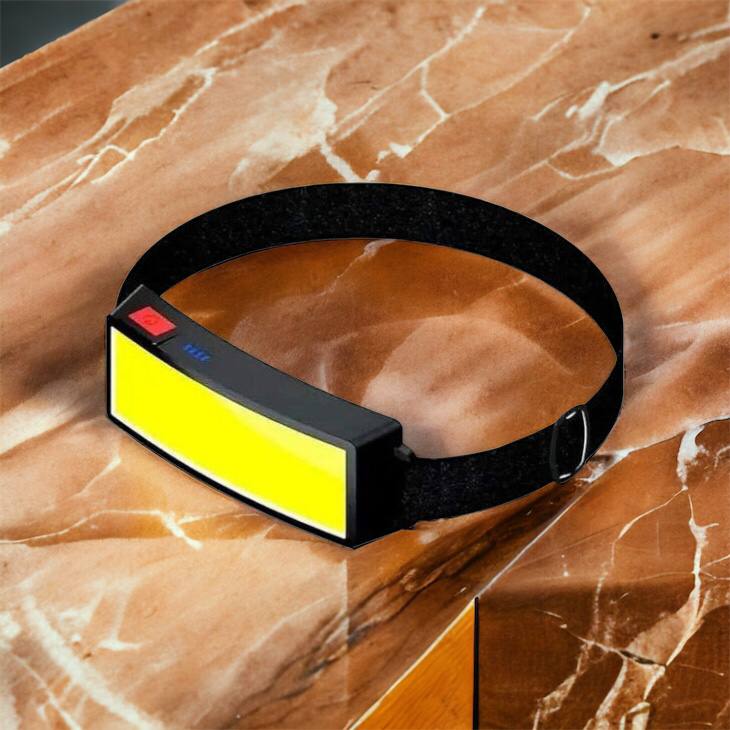 Налобный фонарик яркий рассеивающий для СТО Bailong BL-F007-COB, 3 режима, водостойкий, зарядка от USB