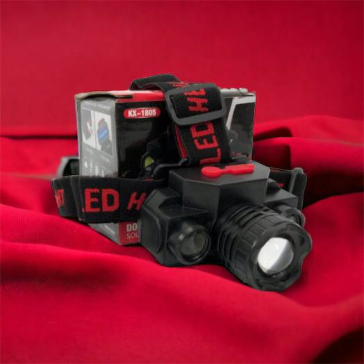 Фонарь налобный Bailong BL-1805 COB XPE аккумуляторный, фонарь на голову для рыбалки, надежный налобный