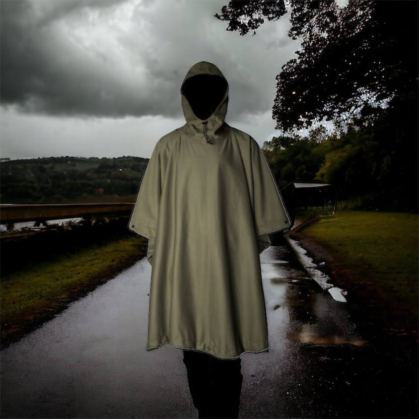Качественный тактический дождевик - пончо. Военный плащ – накидка от дождя