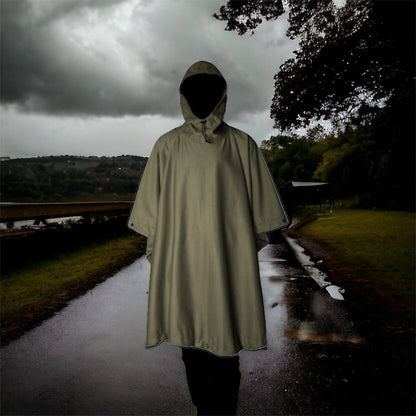 Качественный тактический дождевик - пончо. Военный плащ – накидка от дождя