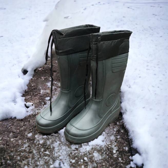 Сапоги мужские резиновые высокие утепленные с подвязкой 44 размер (29 см), сапоги резиновые для рыбалки