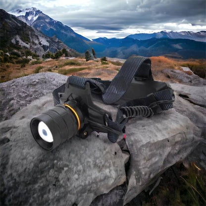 Яркий налобный фонарь Bailong BL-8076-2-GT100, Фонарь аккумуляторный для рыбалки, Фонарь на голову