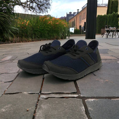 Кроссовки мужские сетка 41 размер. Летние кроссовки, модные универсальные кроссовки. Модель 46913. Цвет: синий