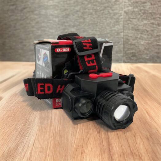 Фонарь налобный Bailong BL-1805 COB XPE аккумуляторный, фонарь на голову для рыбалки, надежный налобный