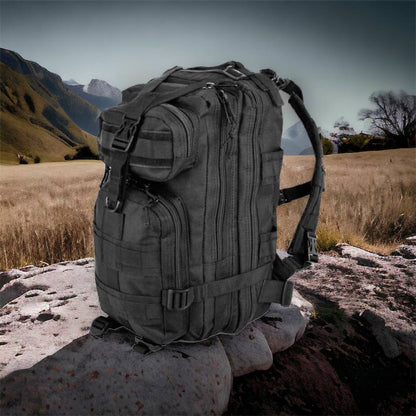 Тактический рюкзак Tactic 1000D для военных, охоты, рыбалки,  походов, путешествий и спорта. Цвет: черный