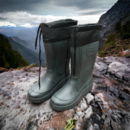 Сапоги мужские резиновые высокие утепленные с подвязкой 44 размер (29 см), сапоги резиновые для рыбалки