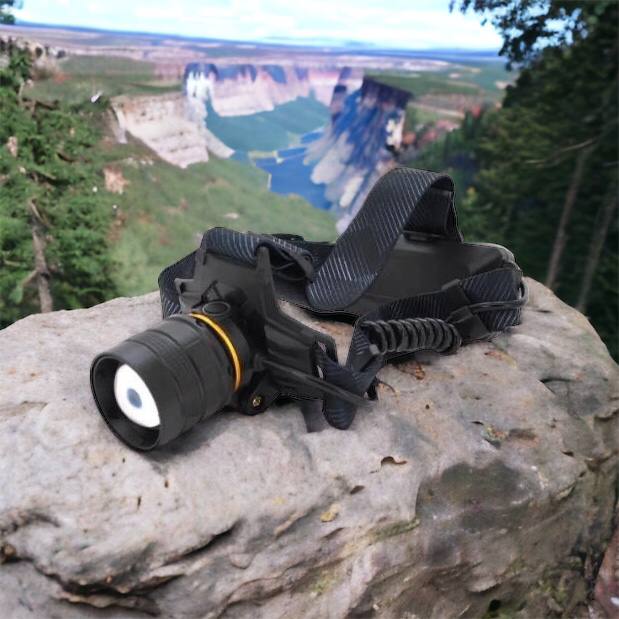 Яркий налобный фонарь Bailong BL-8076-2-GT100, Фонарь аккумуляторный для рыбалки, Фонарь на голову