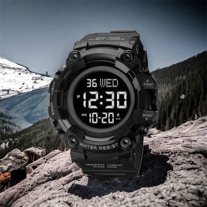 Годинник наручний чоловічий SKMEI 1968BKBK BLACK-BLACK, водостійкий тактичний годинник. Колір: чорний