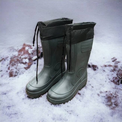 Сапоги мужские резиновые высокие утепленные с подвязкой 44 размер (29 см), сапоги резиновые для рыбалки