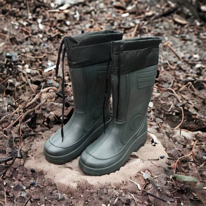 Сапоги мужские резиновые высокие утепленные с подвязкой 44 размер (29 см), сапоги резиновые для рыбалки