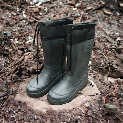 Сапоги мужские резиновые высокие утепленные с подвязкой 44 размер (29 см), сапоги резиновые для рыбалки