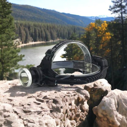 Фонарик на голову Bailong BL-8070-P50, LED налобный аккумуляторный фонарь, фонарь на голову для рыбалки