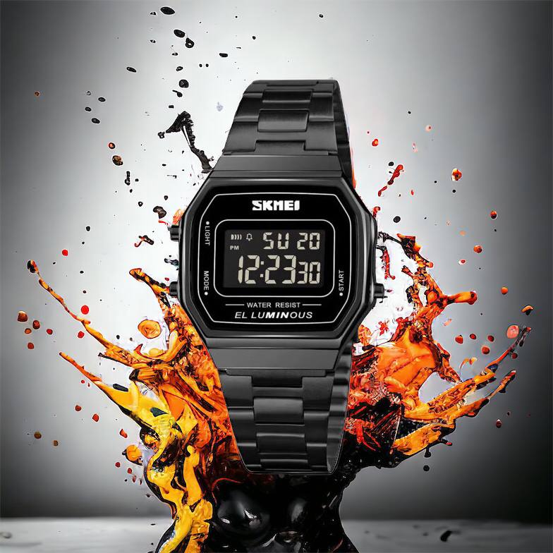 Часы наручные мужские SKMEI 1647BK, оригинальные мужские часы, противоударные часы для военнослужащих