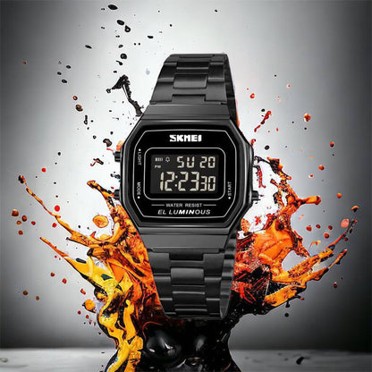 Часы наручные мужские SKMEI 1647BK, оригинальные мужские часы, противоударные часы для военнослужащих