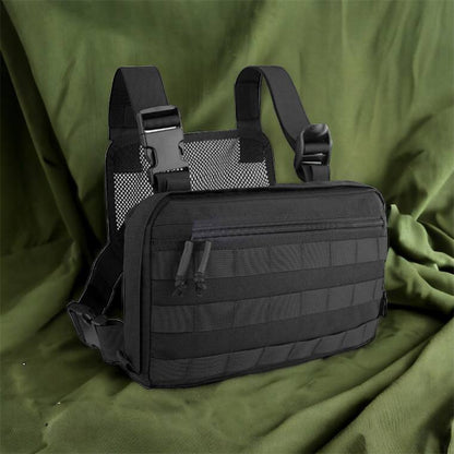 Тактична сумка нагрудна з Cordura 1000D, чоловіче розвантаження чорна