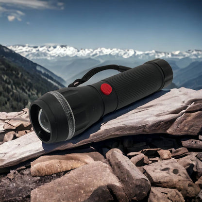 Ручний ліхтарик на батарейках (3хААА) з функцією зуму, кишеньковий міні ліхтар лід ліхтар переносний гарний