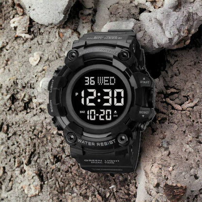 Годинник наручний чоловічий SKMEI 1968BKBK BLACK-BLACK, водостійкий тактичний годинник. Колір: чорний