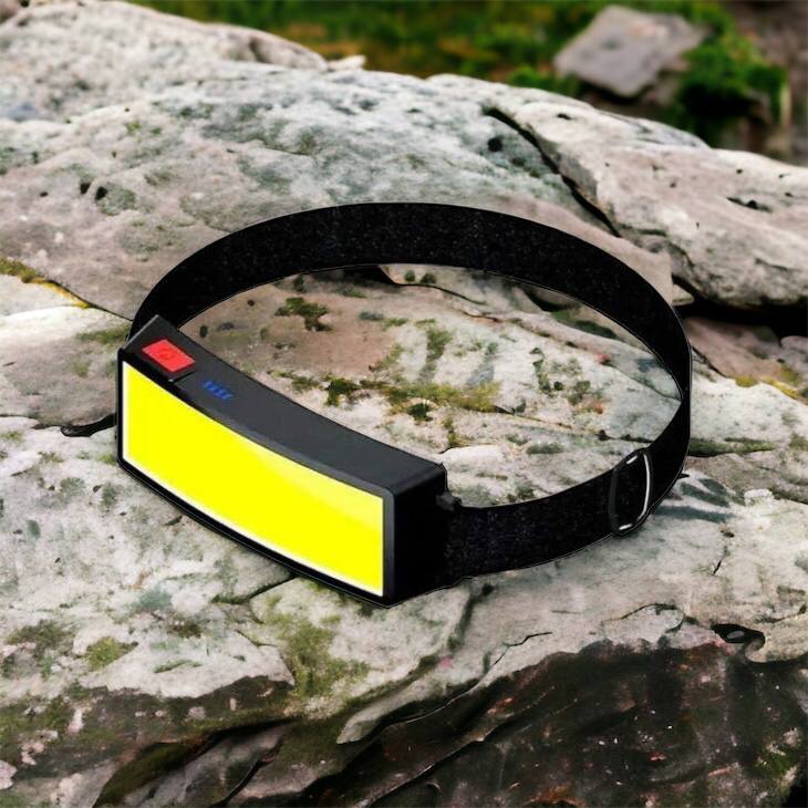 Налобный фонарик яркий рассеивающий для СТО Bailong BL-F007-COB, 3 режима, водостойкий, зарядка от USB