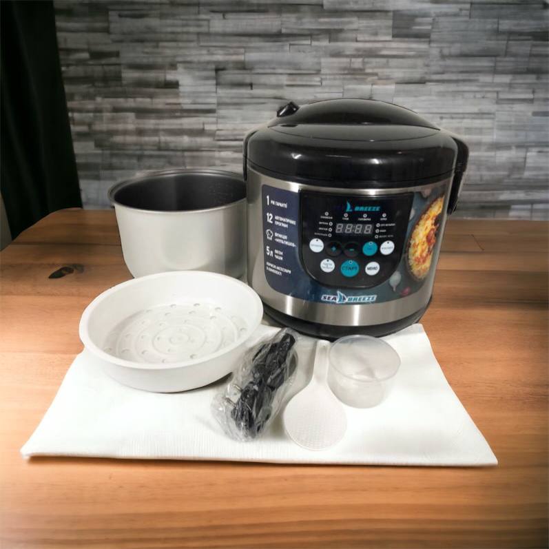 Мультиварка SeaBreeze SB-044 900 Вт, бытовые мультиварки рисоварки, электро скороварка, кашеваркы