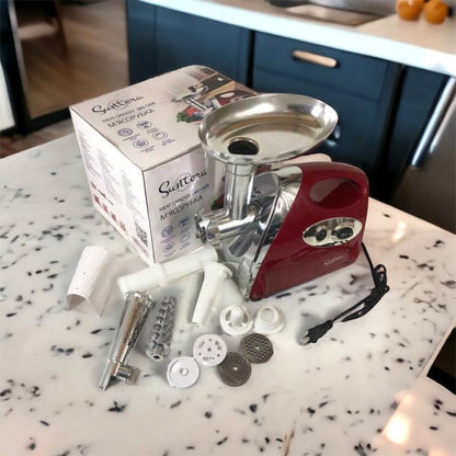 Электромясорубка Suntera SMG-5420R 1800 Вт, электромясорубка соковыжималка для томатов, мясорубка для дома