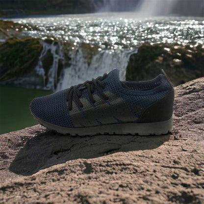 Кроссовки лето сетка мужские 40 размер | Текстильные кроссовки сеткой | Модель 41373. Цвет: синий