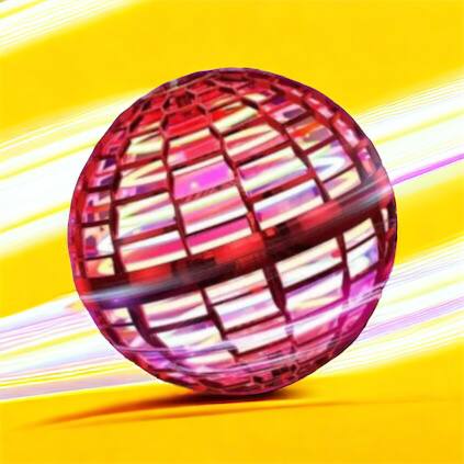 Летающий шар спиннер светящийся FlyNova Pro Gyrosphere игрушка мяч бумеранг, игрушка летающий шар