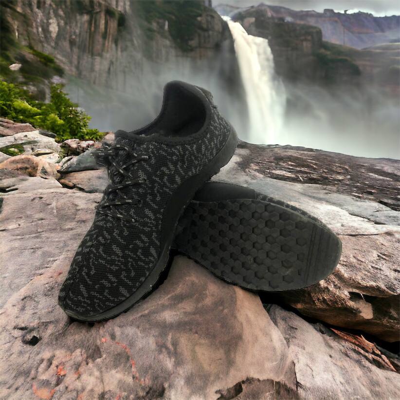 Мужские кроссовки сетка 40 размер. Эспадрильи мужские | Легкие летние черные кроссовки. Модель 74612. Цвет: черный