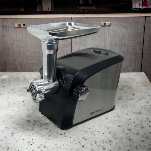 Электрическая мясорубка Rainberg RB-673 с соковыжималкой и шинковкой 9 насадок 3000W с реверсом