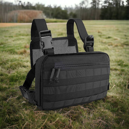 Тактична сумка нагрудна з Cordura 1000D, чоловіче розвантаження чорна