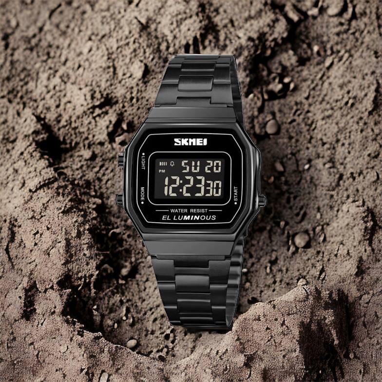 Часы наручные мужские SKMEI 1647BK, оригинальные мужские часы, противоударные часы для военнослужащих