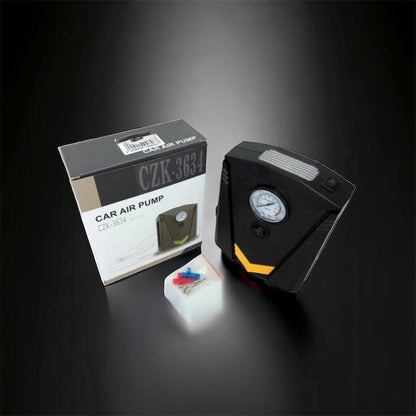 Автомобильный компрессор 12V насос с фонариком, мощный насос для колес автомобиля от прикуривателя
