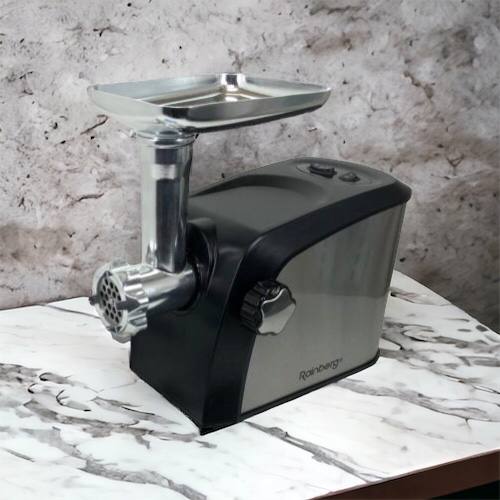 Электрическая мясорубка Rainberg RB-673 с соковыжималкой и шинковкой 9 насадок 3000W с реверсом