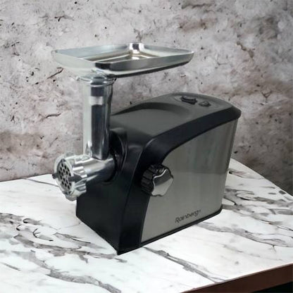 Электрическая мясорубка Rainberg RB-673 с соковыжималкой и шинковкой 9 насадок 3000W с реверсом