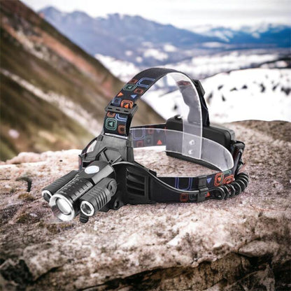 Фонарь налобный W602-T6-2XPE Bike с велокреплением 2x18650, светодиодный фонарь на лоб, сверхмощный