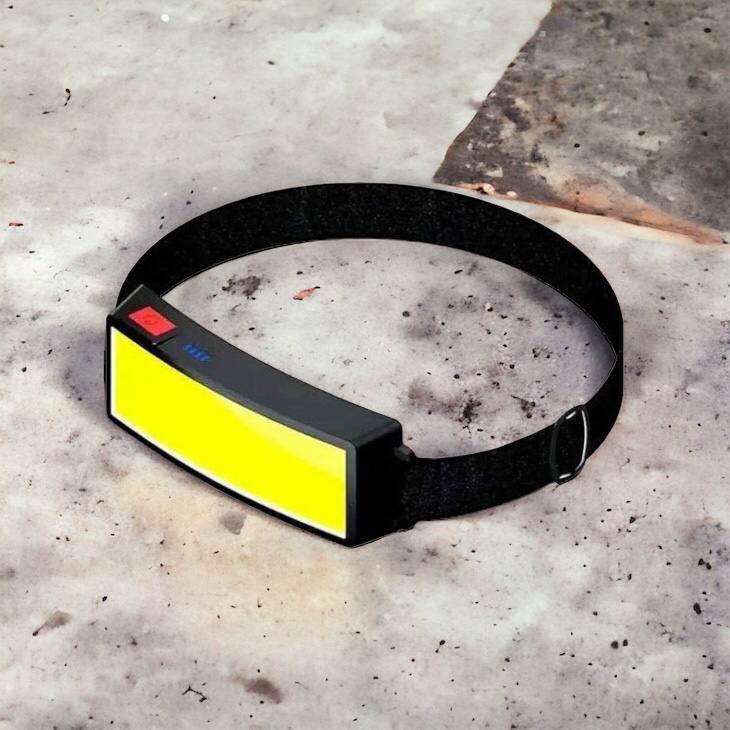 Налобный фонарик яркий рассеивающий для СТО Bailong BL-F007-COB, 3 режима, водостойкий, зарядка от USB