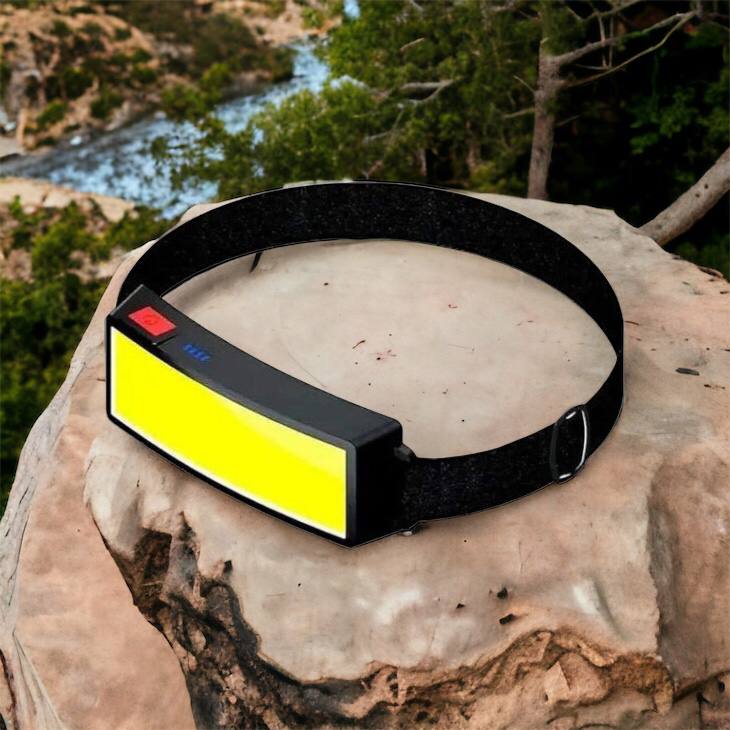 Налобный фонарик яркий рассеивающий для СТО Bailong BL-F007-COB, 3 режима, водостойкий, зарядка от USB